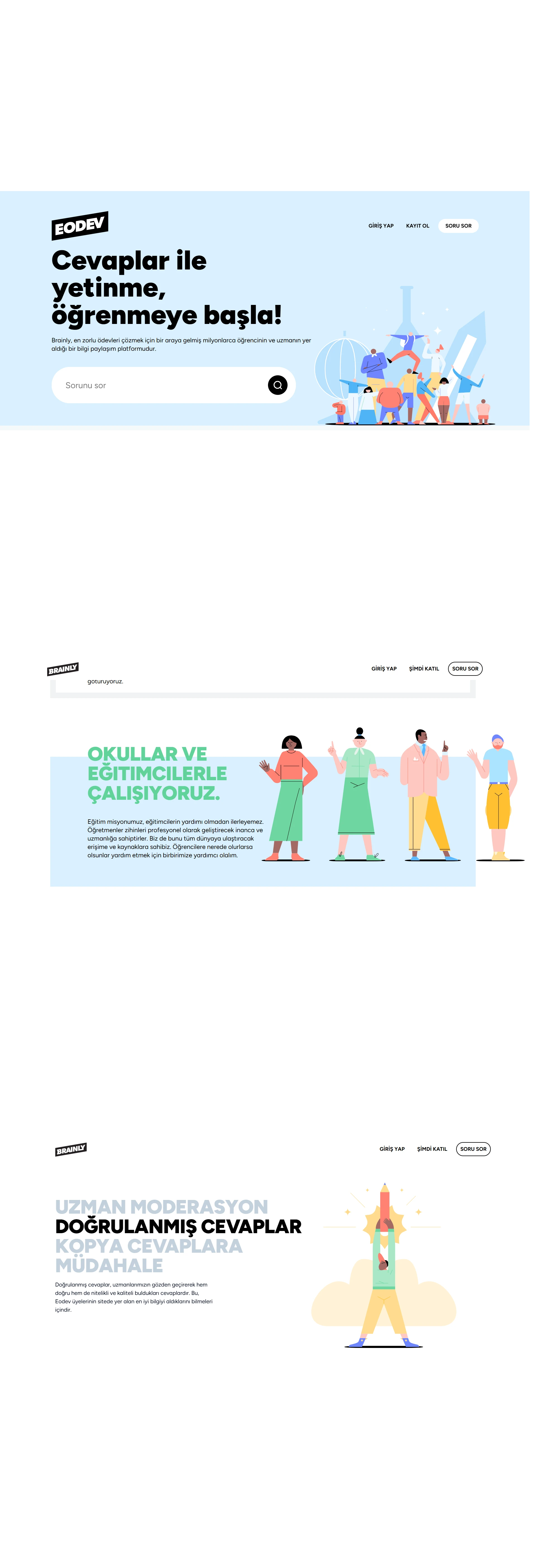 Eödev web sitesi proje görseli